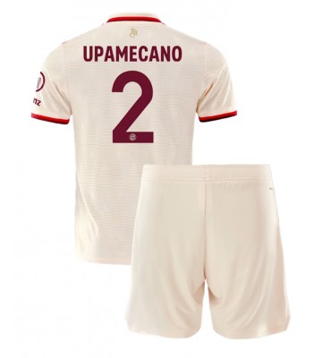 Bayern Munich Dayot Upamecano #2 Tredje Tröja Barn 2024-25 Kortärmad (+ Korta byxor)